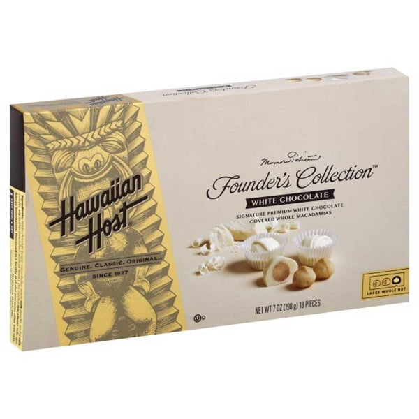 HAWAIIAN HOST WHITE CHOCOLATE MACADEMIA NUTS 3.5 OZ