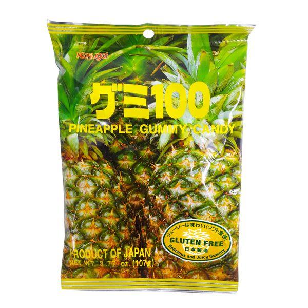 Kasugai Fruit Gummy Pineapple Flavor 3.77oz