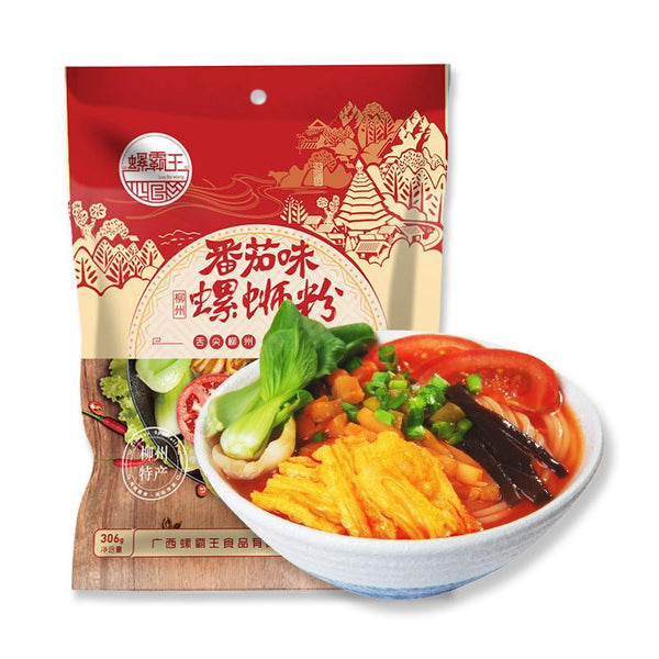 Luo Ba Wang Tomato Flavored Luo Si Rice Noodles 10.79oz