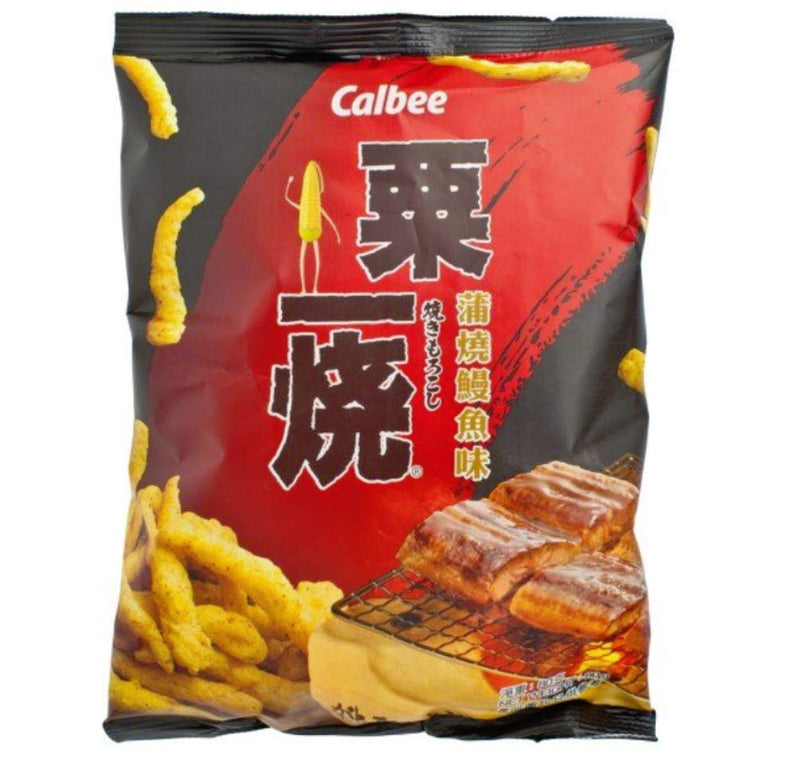Calbee Grill A Corn Eel Kabayaki Flavored Corn Chips 80g
