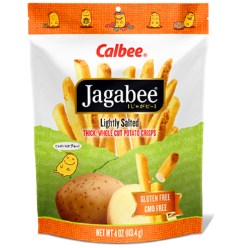 Calbee Jagabee Fry Cut Potato Crisps Lightly Salted 4.0oz
