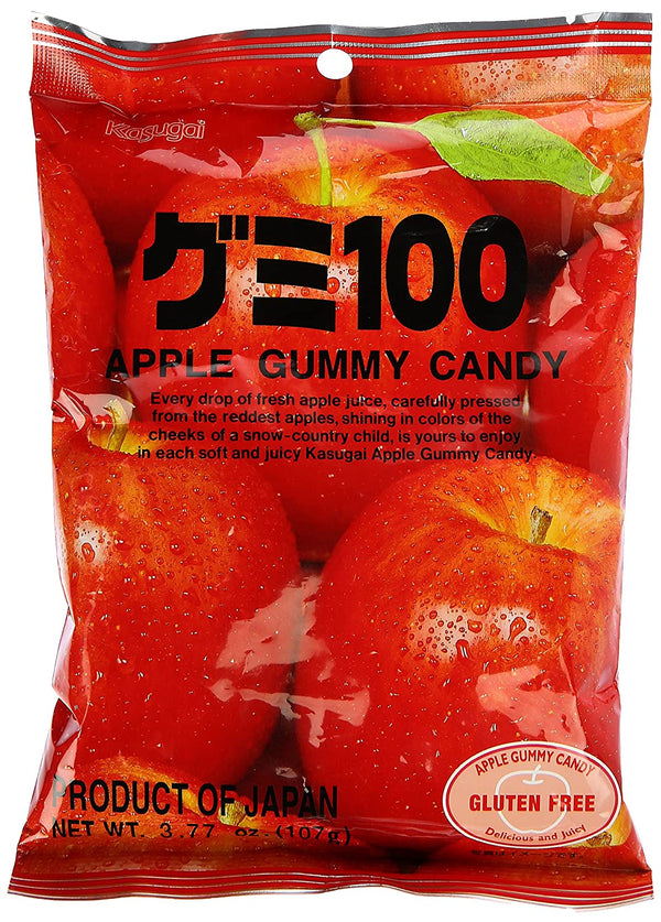 Kasugai Fruit Gummy Apple Flavor 3.77oz