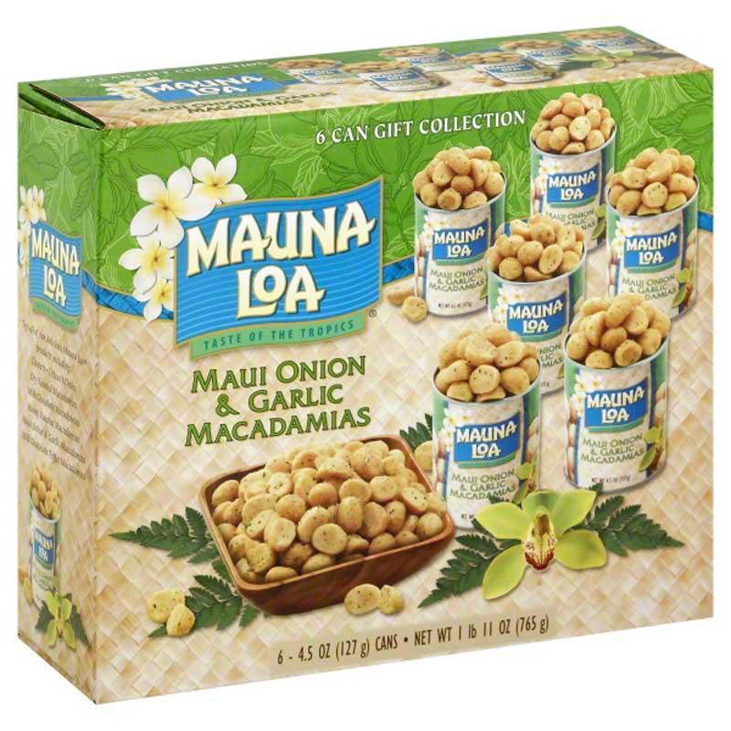 MAUNA LOA MAUI ONION & GARLIC MACADEMIA NUTS 765 G