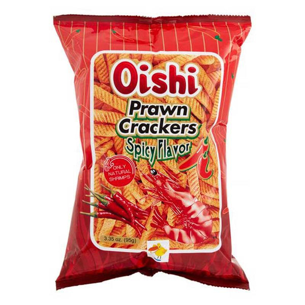 OISHI PRAWN CRACKERS SPICY (L) 3.35 OZ